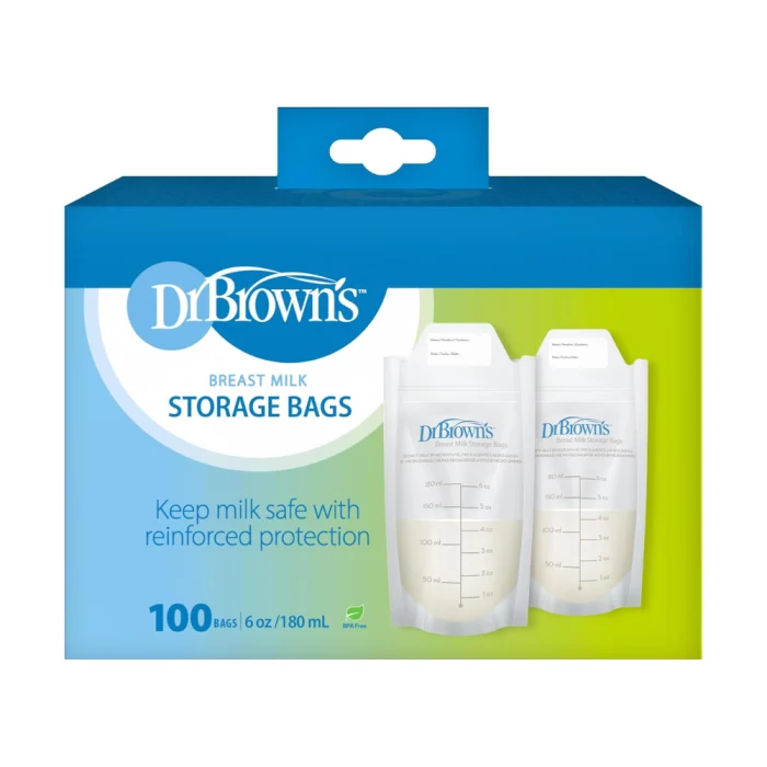 100 Bolsas para almacenar leche materna DrBrowns