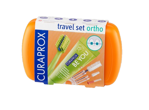 CURAPROX TRAVEL SET ORTHO ORANGE 1 UNIDAD(ES)