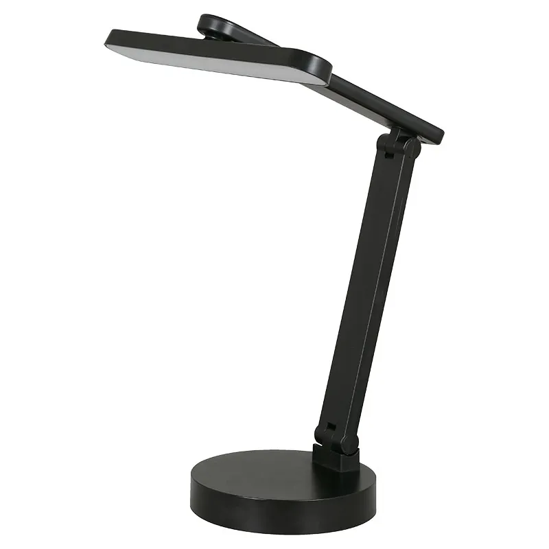Lámpara LED de escritorio moderna ajustable negro luz variable de batería recargable 24766