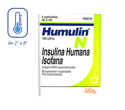 HUMULIN N INY 100U / ML 3 ML 5 UNIDADES