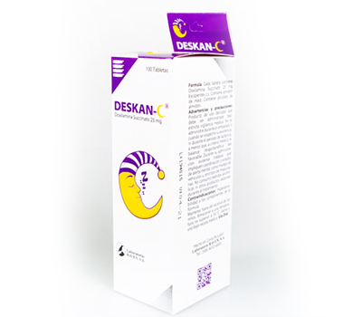 DESKAN-C 25 MG TABLETAS VIA ORAL