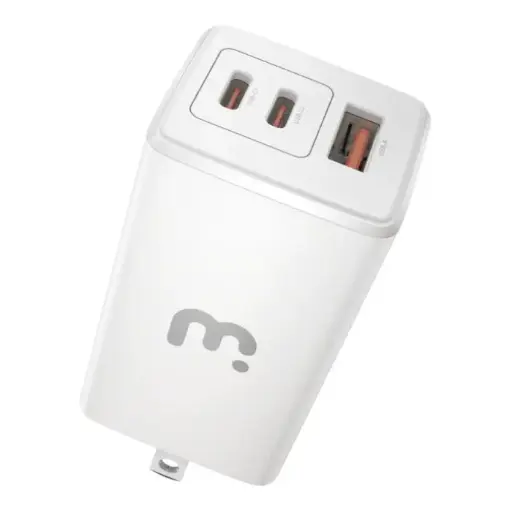 Adaptador de Corriente MyBat Pro 67W GaN USB-C/USB-A Blanco RCGTRAC27W