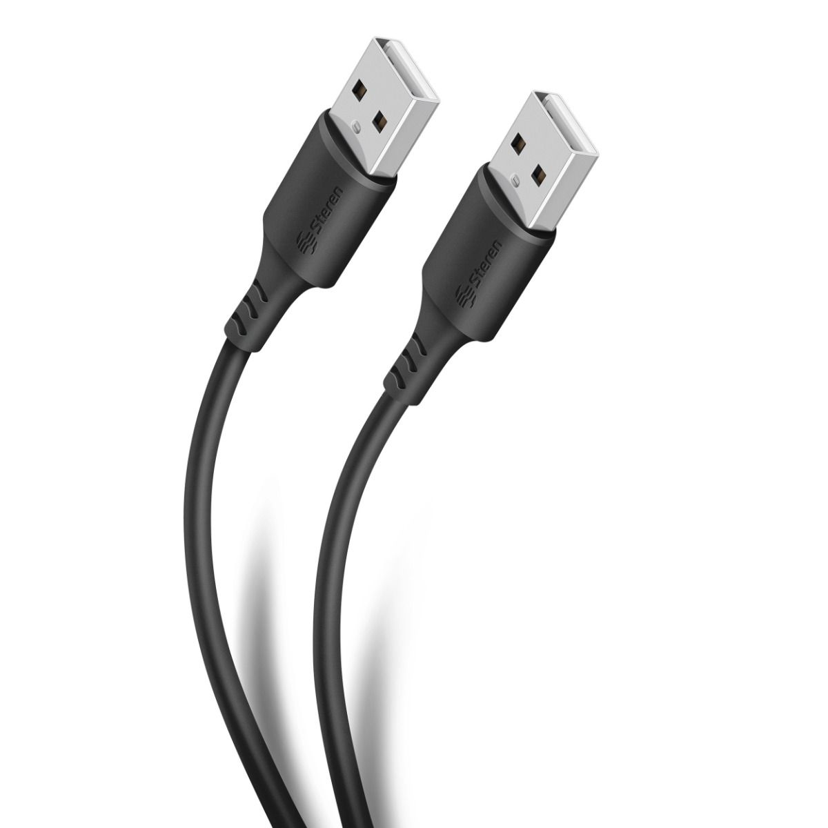 Cable USB a USB de 1,8 m con conectores niquelados.