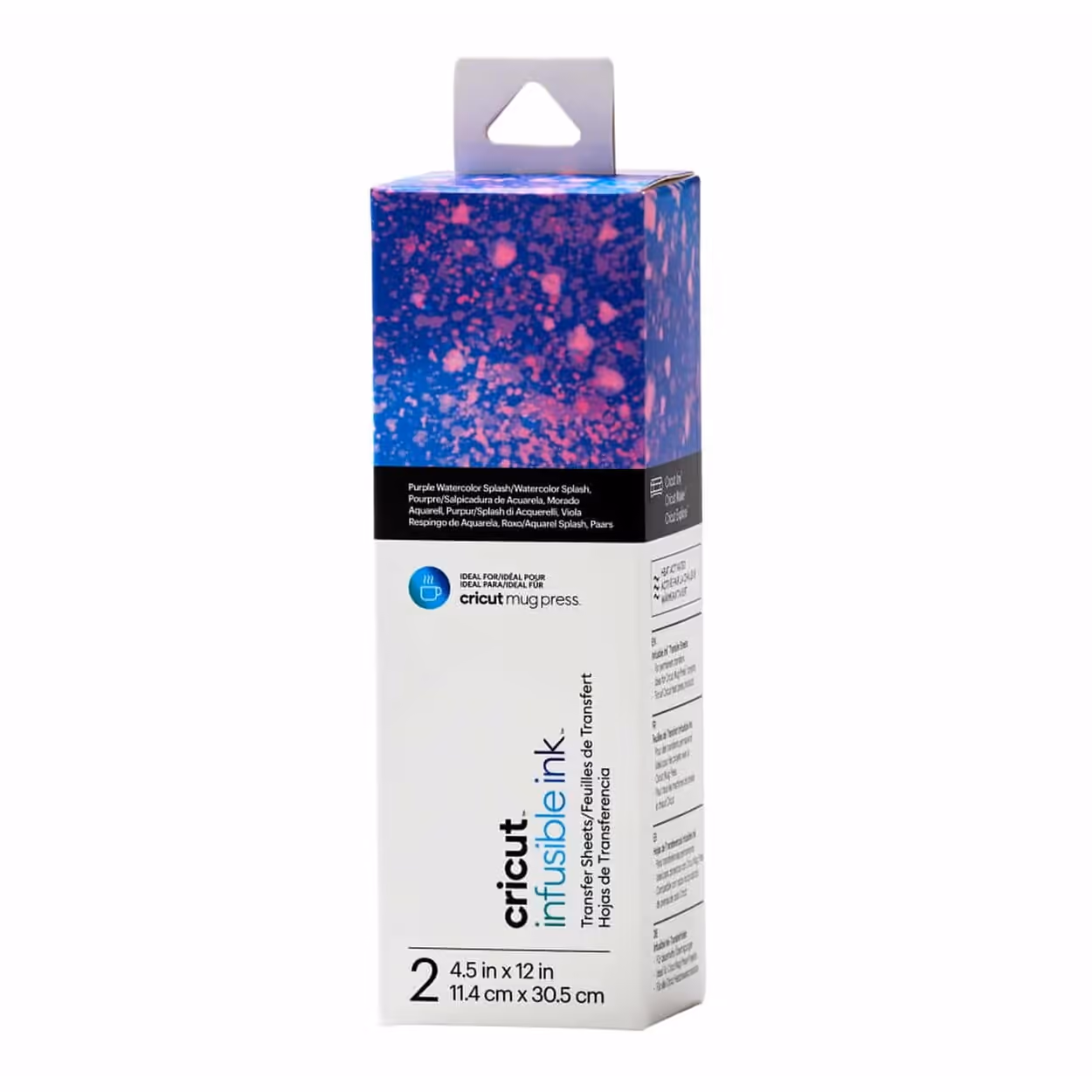 CRICUT HOJA DE TRANSFERENCIA INFUSUBLE INK – PURPLE WATERSPLASH – 2 HOJAS