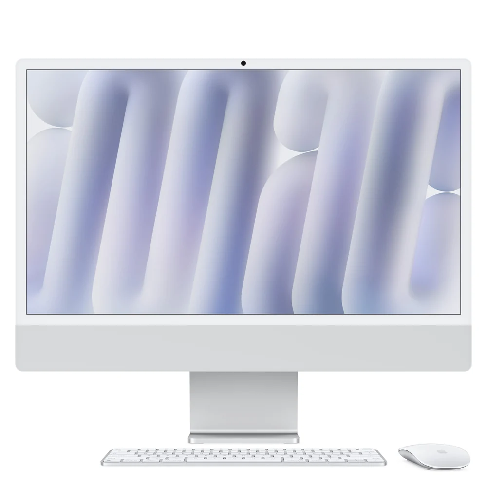 iMac con pantalla Retina 4,5K de 24 pulgadas: Chip M4 de Apple con CPU de 10 núcleos y GPU de 10 núcleos, 512 GB SSD - Plata