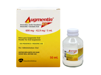 AUGMENTIN ES SUSPENSIÓN ORAL 600 MG-42.9 MG / 100 ML