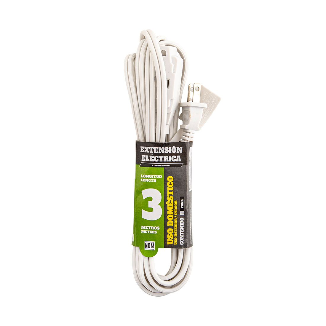 Extensión eléctrica doméstica 3m