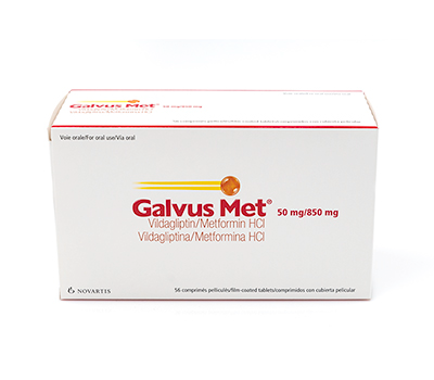 GALVUS MET 50 mg/850 mg X 56 COMPRIMIDOS