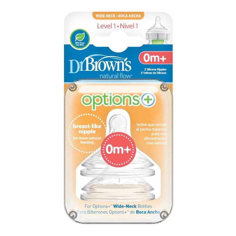 Tetinas de repuesto para chupones boca ancha Options+ DrBrowns