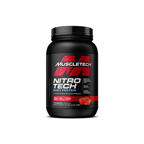 GNC MUSCLETECH NITRO-TECH STRAWBERRY 998 GRS
