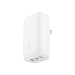 Cargador USB-C de 3 Puertos Belkin WCC002dqWH, 67W, Color Blanc
