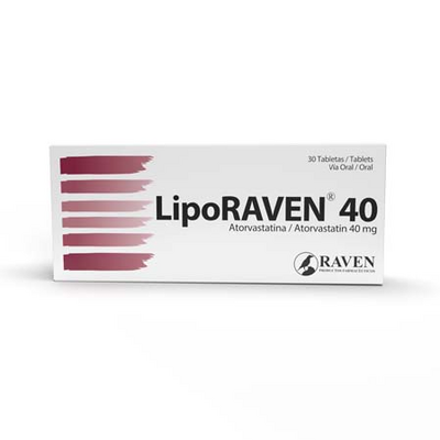 Liporaven 40 mg caja 30 comprimidos