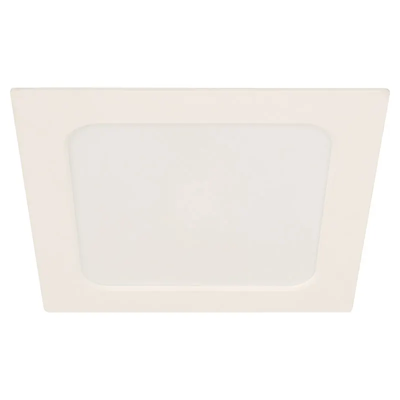 Panel LED de empotrar cuadrado 12 W luz blanca