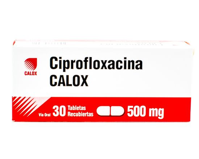 Ciprofloxacina CALOX, 1 de 30 tabletas