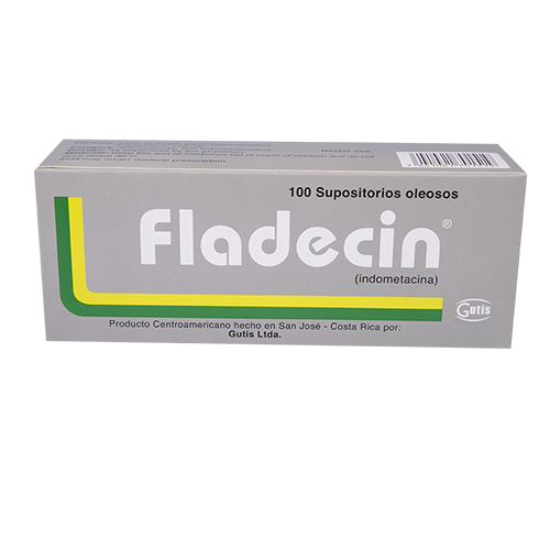 FLADECIN SUPOSITORIOS 100 MG