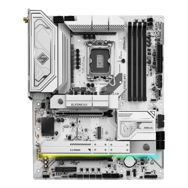 Tarjeta Madre Asrock Z890 Steel Legend LGA 1851 ATX DDR5 WiFi – Blanco / Negro