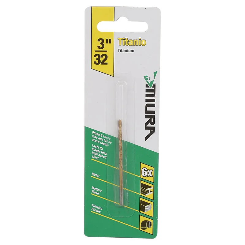 Broca titanio Miura 3/32"