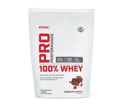 GNC PRO PERFORMANCE 100% WHEY CHOCOLATE 12 SERVIDAS