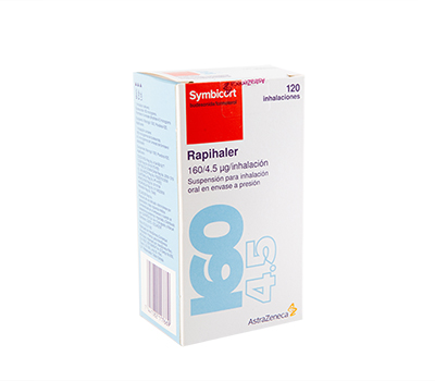 SYMBICORT RAPIHALER 160MCG/4,5MCG 120 DOSIS INHALADOR VIA ORAL