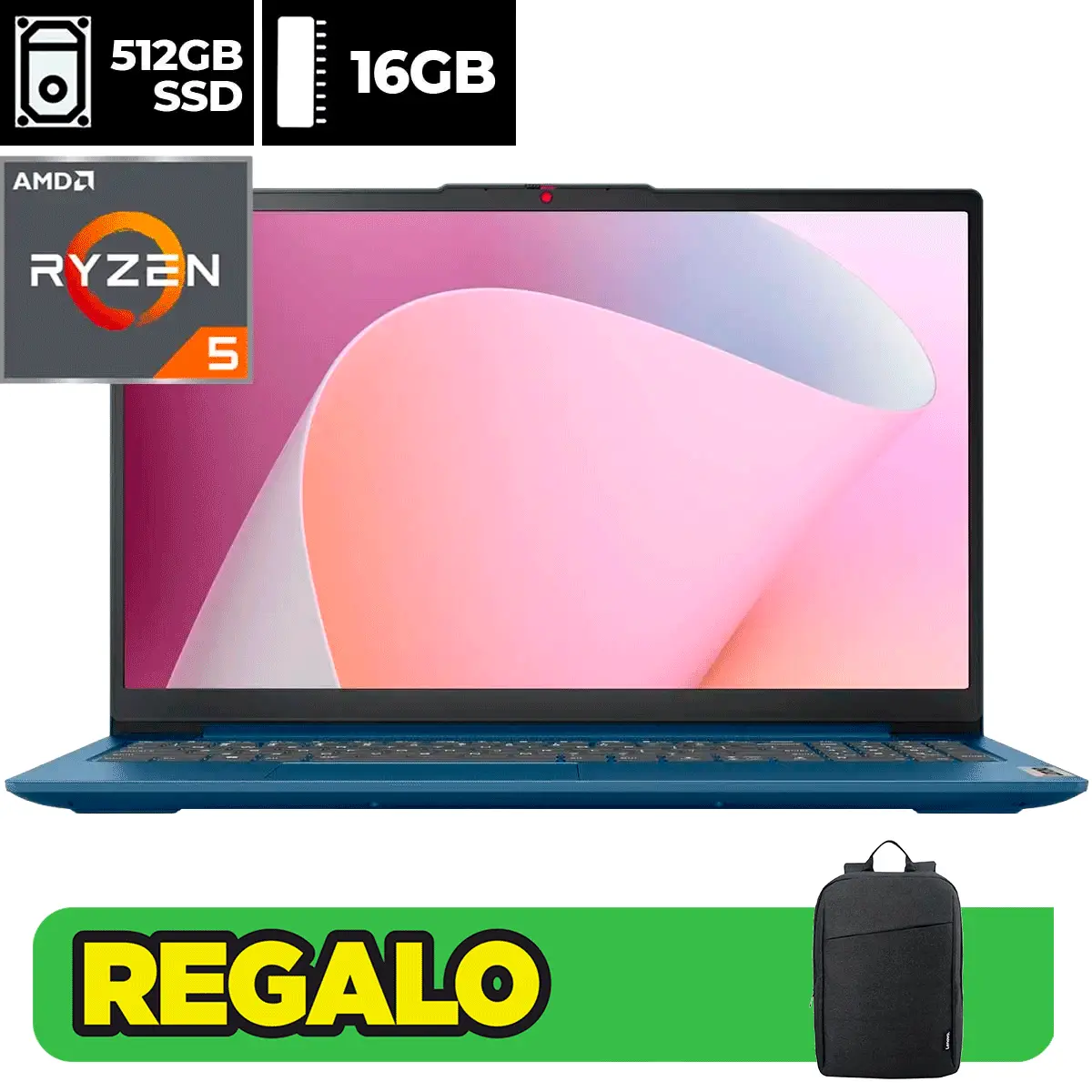 Laptop Lenovo Ryzen 5-7520U ideapad Slim 3