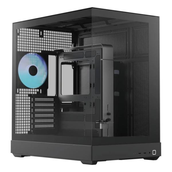 Case Apnx RGB Mid Tower V2-F-BK-V1 4 Ventiladores con Panel Frontal y Lateral – Negro
