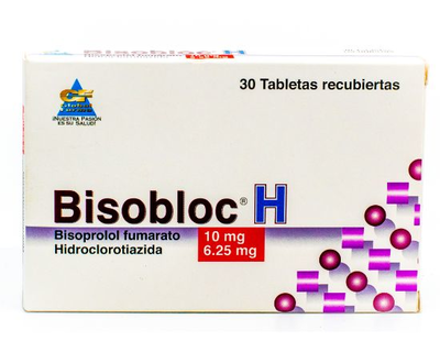 Bisobloc H 10mg/6.25mg 30 tabletas