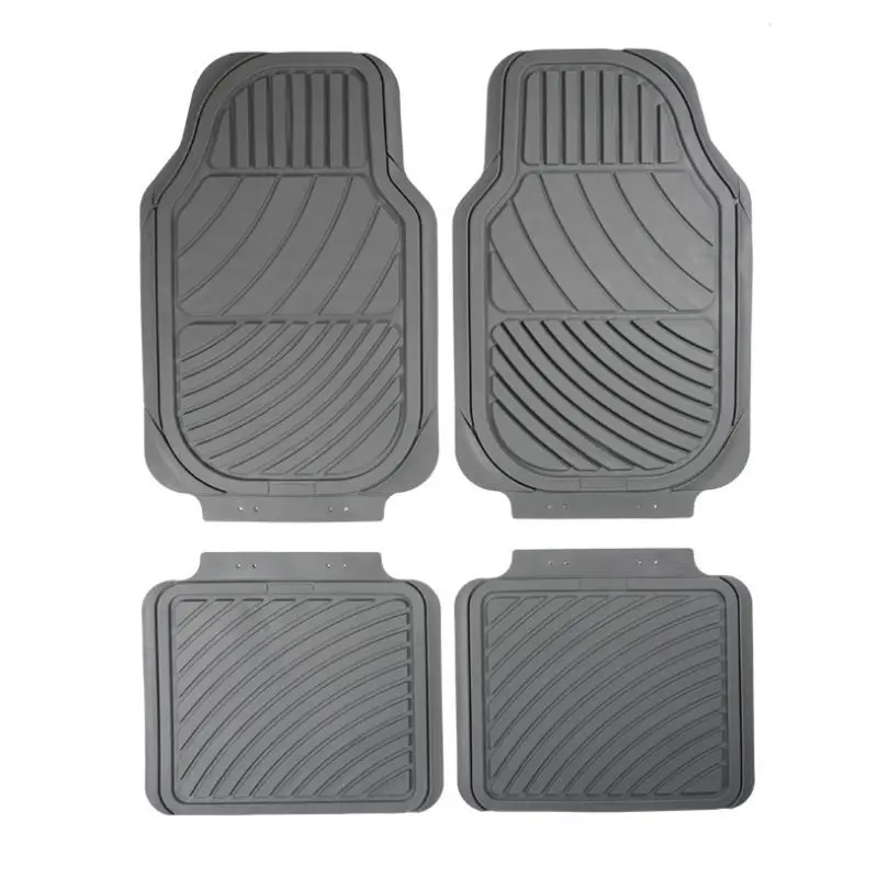 Set 4 alfombras para carro Pacific caucho gris