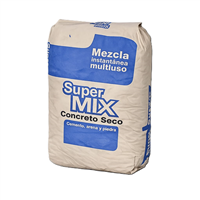 Concreto Seco Cemento Arena Piedra 40 Kg Supermix