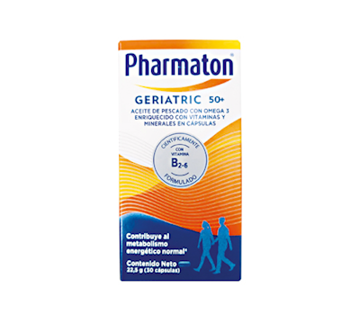PHARMATON GERIATRIC +50 CÁPSULAS VÍA ORAL X30 CAPSULAS