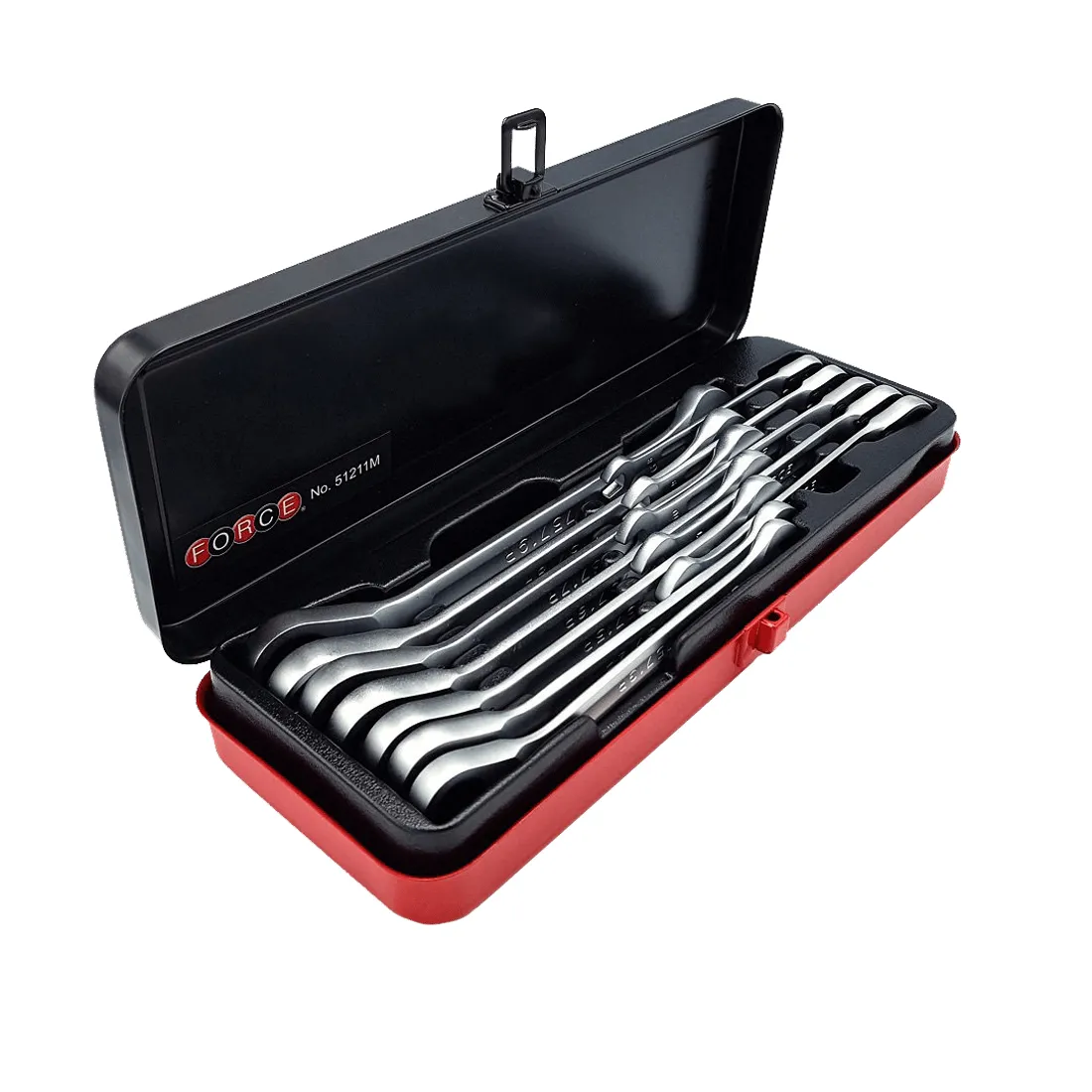 Juego 12 llaves corofija con ratchet 8-19mm (reversible) (old 51211) FORCE