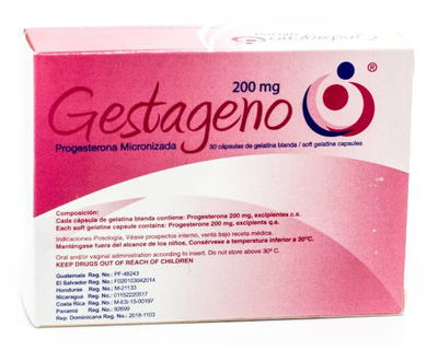 Gestageno 200 Mg X 30 Caps