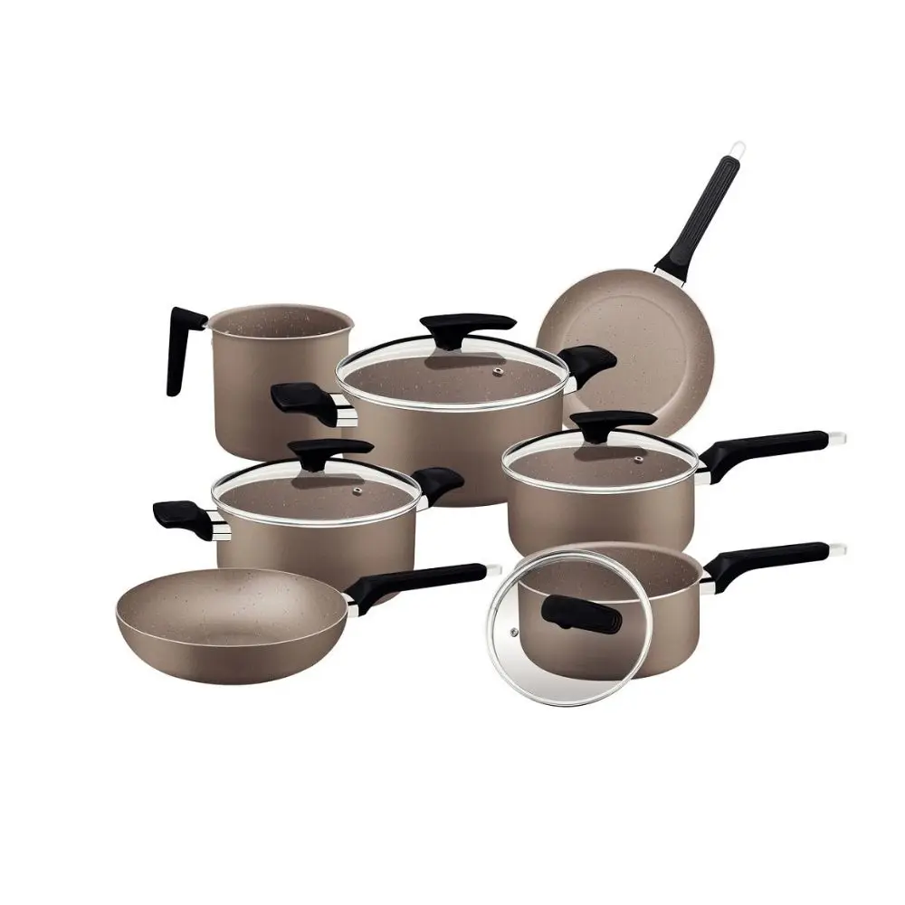 Set de ollas Tramontina Aluminio Beige 7 piezas 28599462