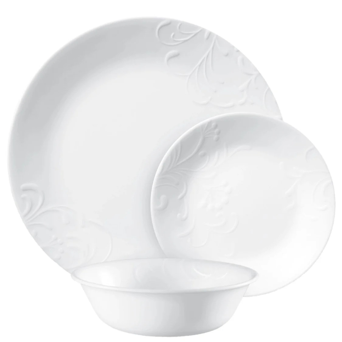 VAJILLA 12 PIEZAS REDONDA MADELINE CORELLE