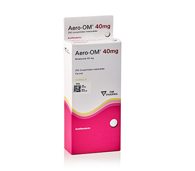 AERO OM 40 MG COMPRIMIDOS MASTICABLES
