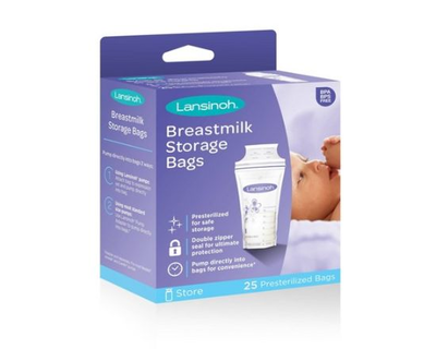 Lansinoh Bolsas de Almacenamiento para leche Materna 25 unidades