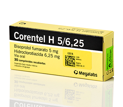 CORENTEL H 5MG/6.25MG TABLETAS VIA ORAL
