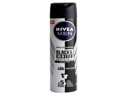 Nivea, Desodorante for Men, Invisible Black y White, Spray 150 ml