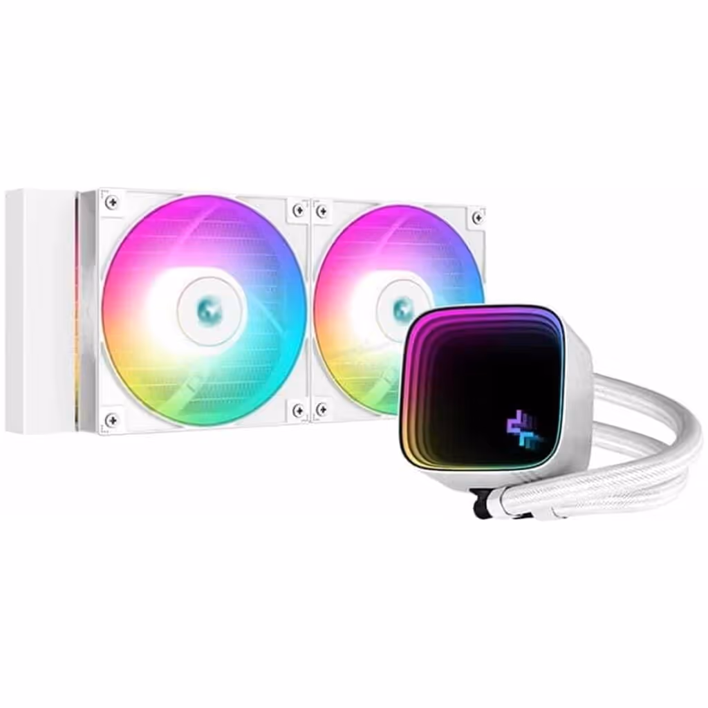 SISTEMA DE ENFRIAMIENTO LIQUIDO DEEPCOOL LS520 SE 240MM RGB – BLANCO
