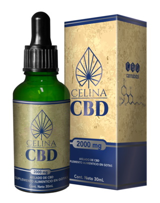 CBD, Celina, Aislado, 2000 mg, 30 ml