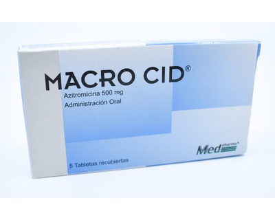 Macrocid, 500 mg, 1 de 5 tabletas recubi