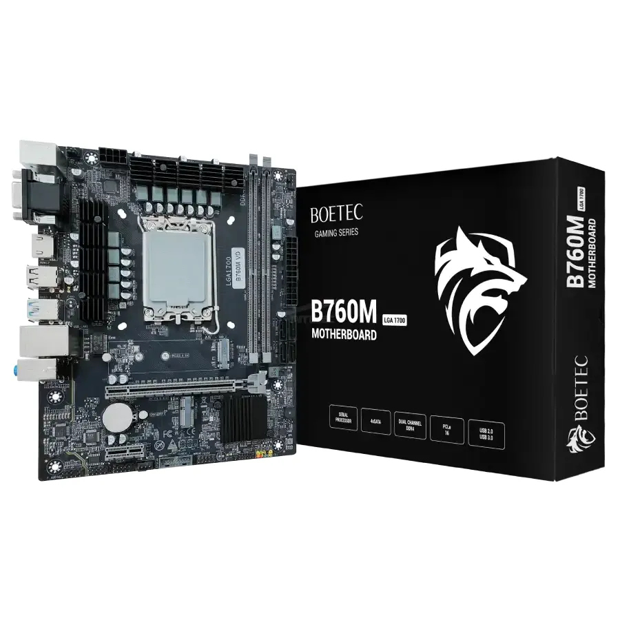 TARJETA MADRE BOETEC – B760M – DDR5 – SOCKET 1700