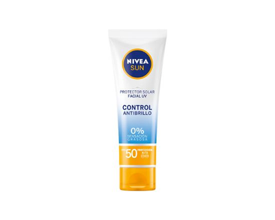 Nivea Sun Protector Solar Facial Control de Brillo FPS 50 50ml