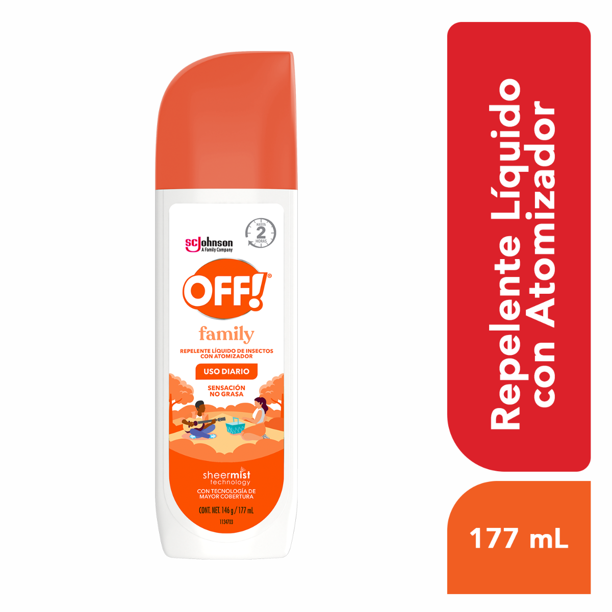 OFF SKINTASTIC FAMILY LOCION REPELENTE 177 ML