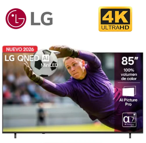 LG 85″ QNED AI Mini LED 2026 – AI Processor 4K