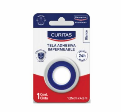 Hansaplast Tela Adhesiva Impermeable 1 cinta rollo 1.25 cm x 4.5 m