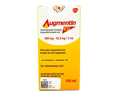 Augmentin ES, 600 mg - 42.9 mg/5 ml, uso