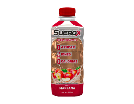 Suerox Bebida Hidratante Sin Azúcar Manzana 630 ml