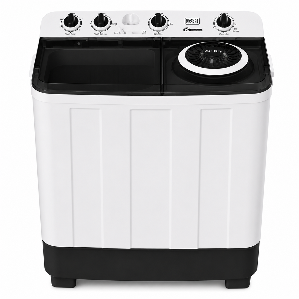 Lavadora semiautomática Black + Decker Carga Superior 14 kg Twin Tub Washer