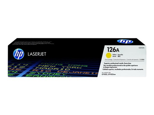 Cartucho de Tóner Amarillo HP LaserJet 126A CE312A