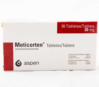 METICORTEN 20 MG TABLETAS VIA ORAL